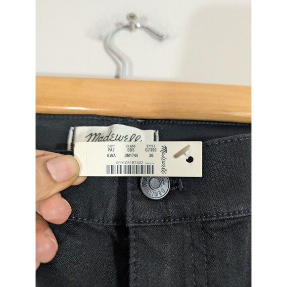 Madewell Womens Black Roadtripper High Rise Skinny Jeans Sz 36 Boho Mature Goth - Picture 3 of 12